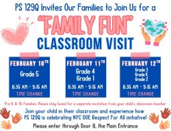 February Family Fun Classroom Visit